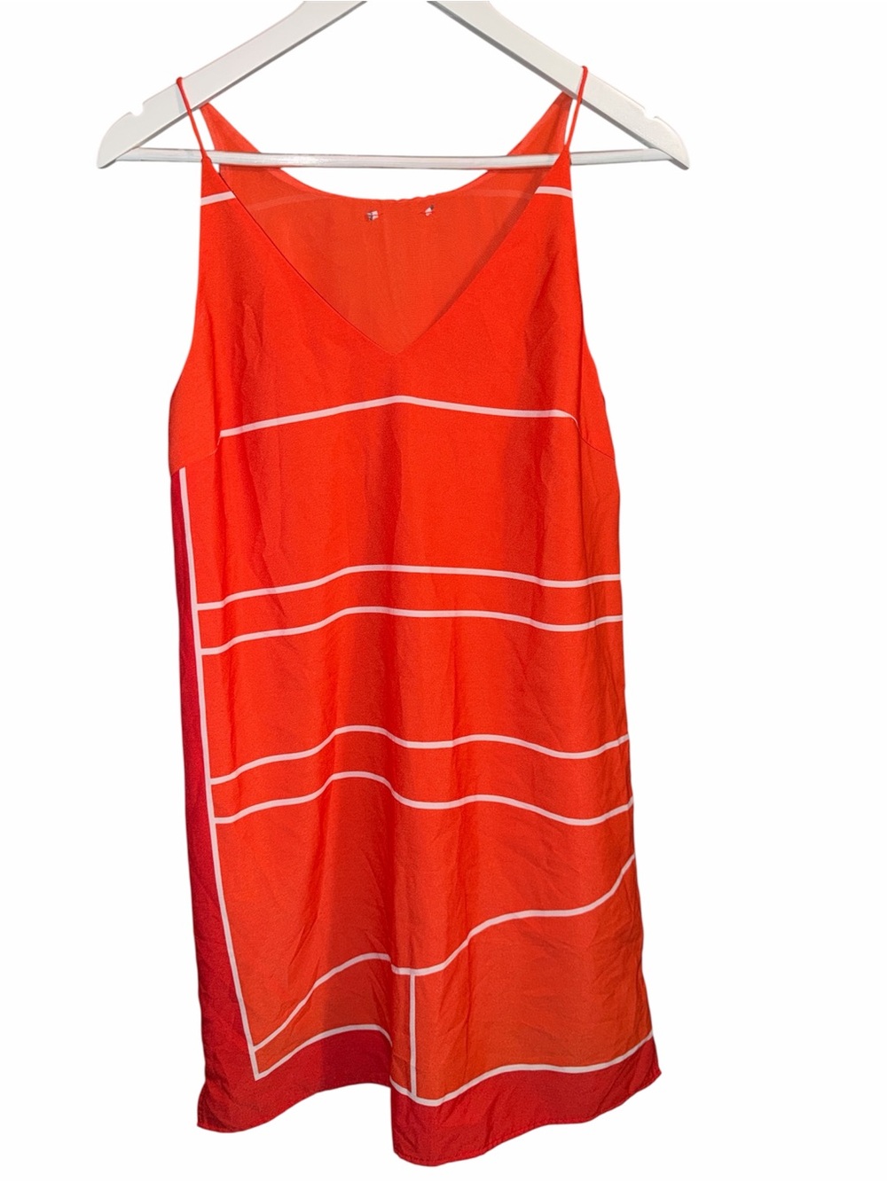 Women's Red Striped Slip Dress